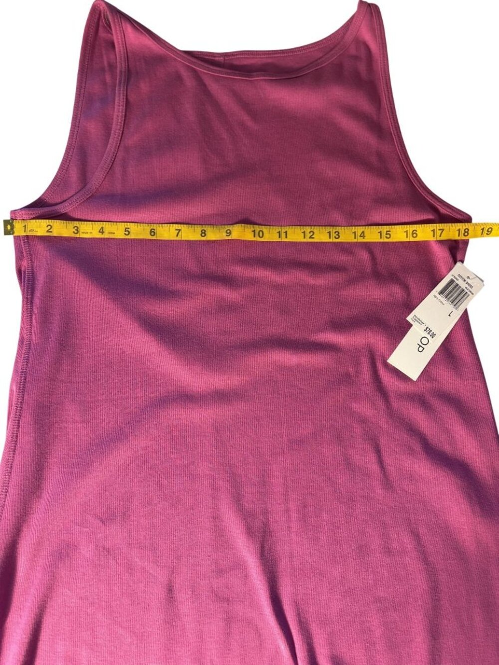 Workshop Womens Wild Orchid Cotton Sleeveless Dress L Comfortable & Stylish - Picture 5 of 8